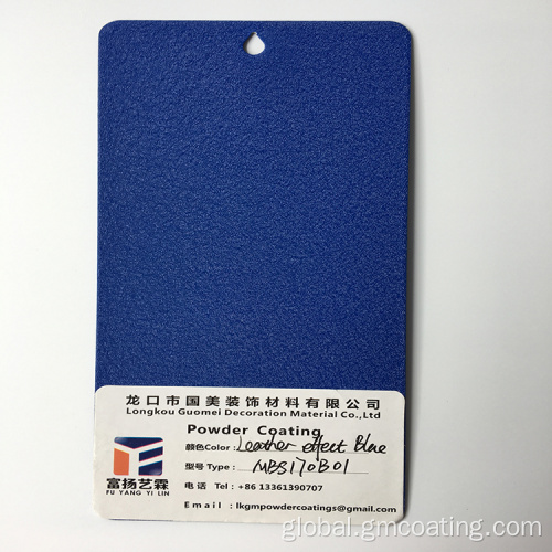 Water Wave Powder Coating Leather effect blue Color Industrial Paint And Coatings Supplier